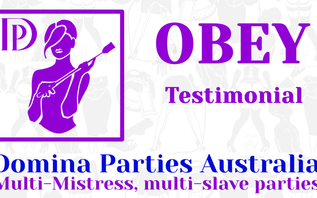 Testimonial: Obey! 14 September 2019